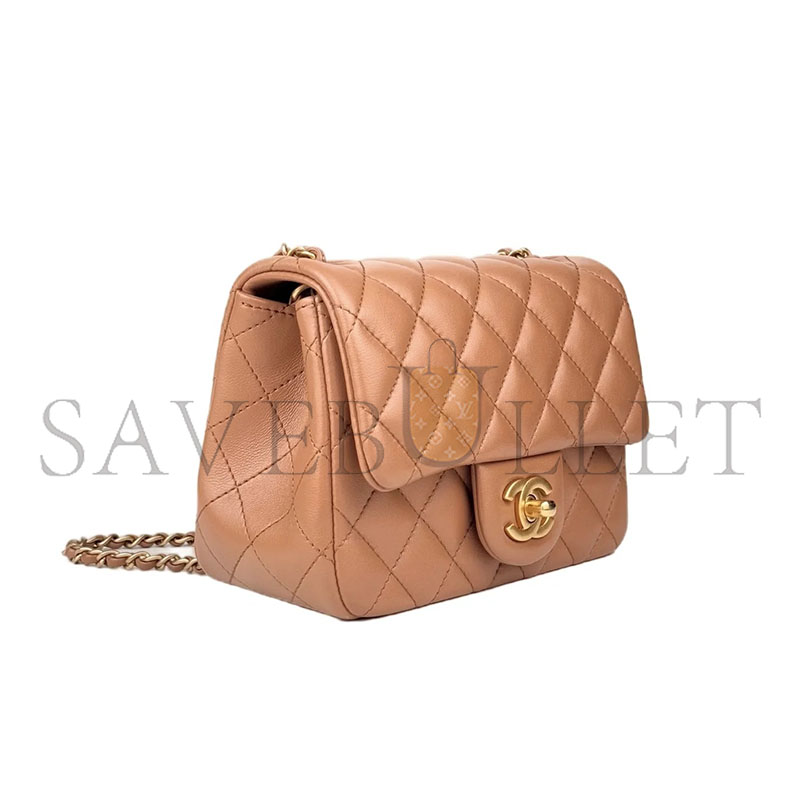 CHANEL MASTER PEARL CRUSH MINI SQUARE FLAP BAG AS1786 (17*14*8cm)